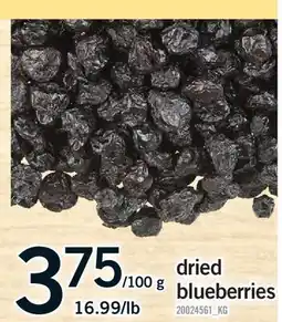 Fortinos DRIED BLUEBERRIES offer