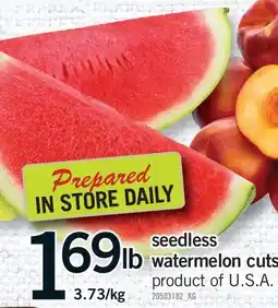 Fortinos SEEDLESS WATERMELON CUTS offer