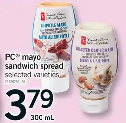 Fortinos PC MAYO SANDWICH SPREAD offer