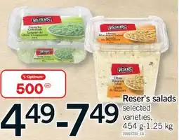 Fortinos RESER'S SALADS offer