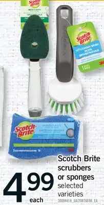 Fortinos SCOTCH BRITE SCRUBBERS OR SPONGES offer