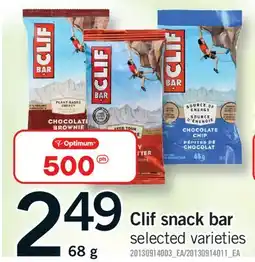 Fortinos CLIF SNACK BAR offer