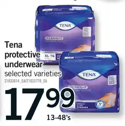 Fortinos TENA PROTECTIVE UNDERWEAR, 13-48's offer