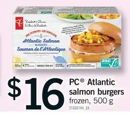 Fortinos PC ATLANTIC SALMON BURGERS offer