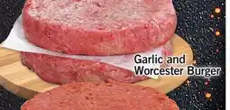 Fortinos GARLIC AND WORCESTER BURGER offer