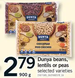 Fortinos DUNYA BEANS, LENTILS OR PEAS offer