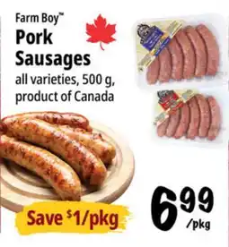 Farm Boy Farm Boy Pork Sausages offer
