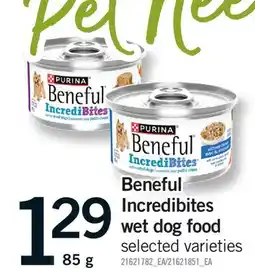 Fortinos BENEFUL INCREDIBITES INCREDIBITES WET DOG FOOD offer