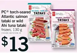 Fortinos PC TORCH-SEARED ATLANTIC SALMON TATAKI OR WILD offer