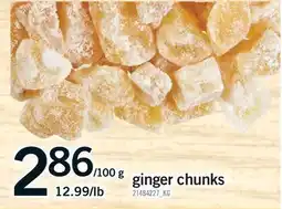 Fortinos GINGER CHUNKS offer