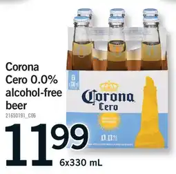 Fortinos CORONA CERO 0.0% ALCOHOL-FREE BEER offer