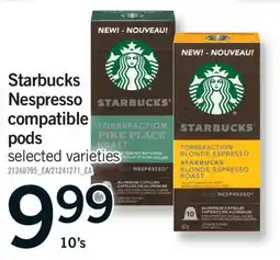 Fortinos STARBUCKS NESPRESSO COMPATIBLE PODS, 10's offer