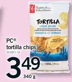 Fortinos PC TORTILLA CHIPS offer