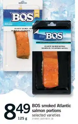 Fortinos BOS SMOKED ATLANTIC SALMON PORTIONS offer