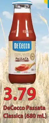 Fortinos DECECCO PASSATA CLASSICA, (680 mL) offer