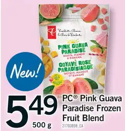 Fortinos PC PINK GUAVA PARADISE FROZEN FRUIT BLEND offer