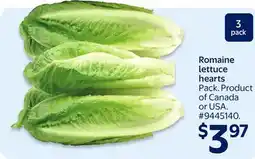 Walmart Romaine lettuce hearts offer