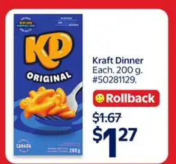 Walmart Kraft Dinner offer