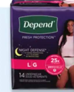 Walmart Depend incontinence products offer