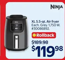 Walmart Ninja XL 5.5-qt. Air fryer offer