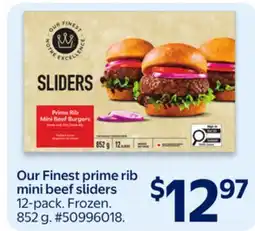 Walmart Our Finest prime rib mini beef sliders offer