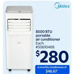 Walmart 8500 BTU portable air conditioner offer