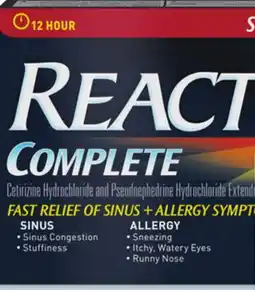 Walmart Reactine Complete sinus and allergy offer