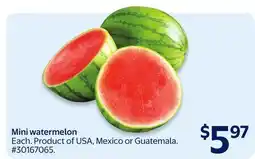 Walmart Mini watermelon offer