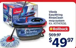 Walmart Vileda EasyWring RinseClean mop system offer