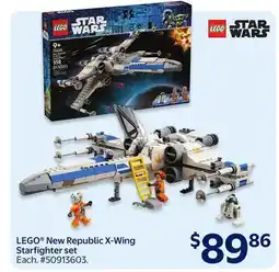 Walmart LEGO New Republic X-Wing Starfighter set offer
