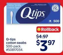 Walmart Q-tips cotton swabs offer