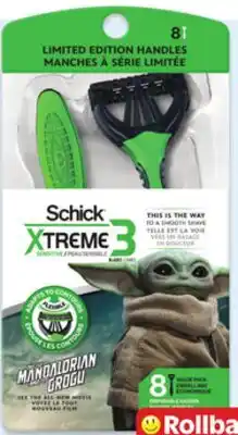 Walmart Schick Xtreme3 disposable razors 8-pack offer
