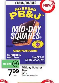 Metro MIDDAY SQUARES BARS offer