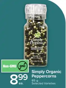 Metro SIMPLY ORGANIC PEPPERCORNS offer