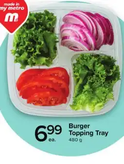 Metro BURGER TOPPING TRAY offer