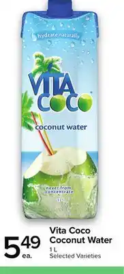 Metro VITA COCO COCONUT WATER offer