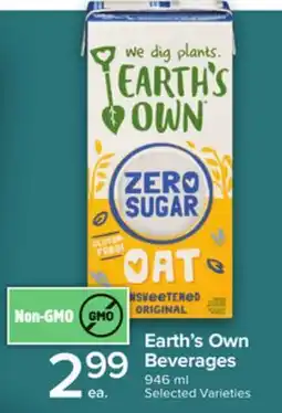 Metro EARTH'S OWN BEVERAGES offer