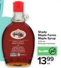 Metro SHADY MAPLE FARMS MAPLE SYRUP offer
