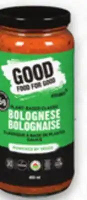 Metro GOOD FOOD FOR GOOD PASTA SAUCE offer