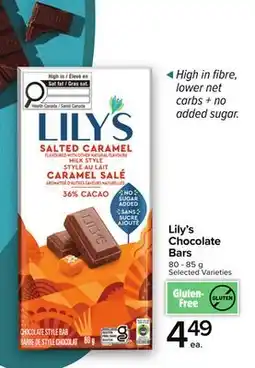 Metro LILY'S CHOCOLATE BARS offer