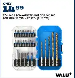 RONA VALU+ 26-Piece screwdriver and drill bit set offer