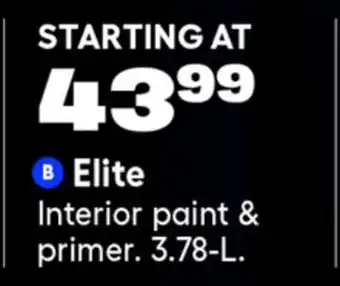 RONA Elite Interior paint & primer offer