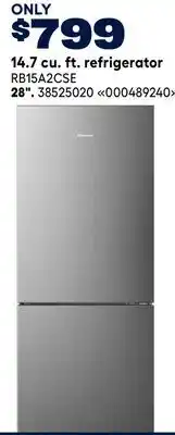 RONA Hisense 14.7 cu. ft. refrigerator offer