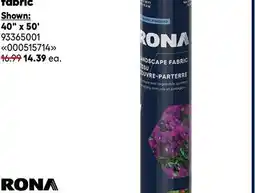 RONA RONA landscape fabric offer