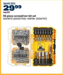 RONA 55- piece screwdriver bit set offer