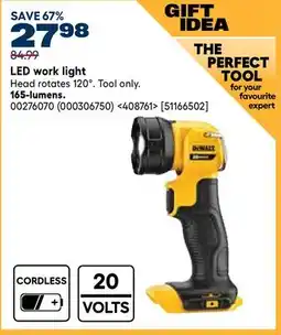 RONA DEWALT LED work light Head rotates 120° offer