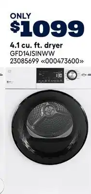 RONA GE 4.1 cu. ft. dryer offer