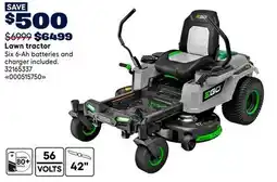 RONA EGO Lawn tractor offer
