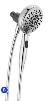 RONA Delta 6 functions, chrome finish shower heads offer