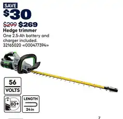 RONA EGO Hedge trimmer offer